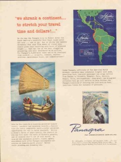 pan american-grace airways 1947 stretch travel time dollars vintage ad