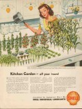 Food Machinery Corp 1947 Vintage Ad Shell Lubricants Kitchen Garden