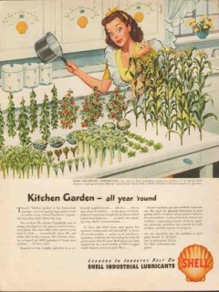 Food Machinery Corp 1947 Vintage Ad Shell Lubricants Kitchen Garden