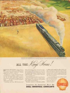 Shell Industrial Lubricants 1947 Vintage Ad Oil Pennsylvania Railroad Shell Industrial Lubricants 1947 Vintage Ad Oil Pennsylvania Railroad