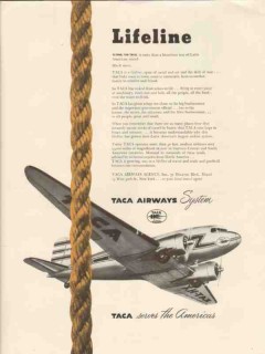 taca airways agency 1947 lifeline latin america travel vintage ad taca airways agency 1947 lifeline latin america travel vintage ad