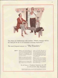 travelers insurance company 1947 golfers which company best vintage ad travelers insurance company 1947 golfers which company best vintage ad