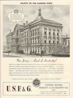 united states fidelity guaranty co 1947 salute garden state vintage ad united states fidelity guaranty co 1947 salute garden state vintage ad
