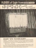 crouse-hinds company 1962 floods of light 8 new floodlights vintage ad