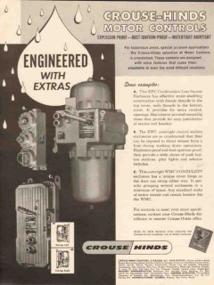 crouse-hinds company 1962 motor controls engineered extras vintage ad crouse-hinds company 1962 motor controls engineered extras vintage ad