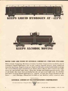 general american transportation corp 1962 liquid hydrogen intage ad