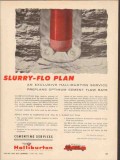 Halliburton Company 1962 Vintage Ad Oil Cement Flow Slurry-Flo Plan