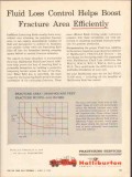 Halliburton Company 1962 Vintage Ad Oil Fluid Loss Control Fracture