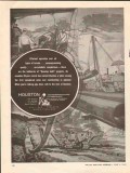 Houston Contracting Company 1962 Vintage Ad Pipe Efficient Operation
