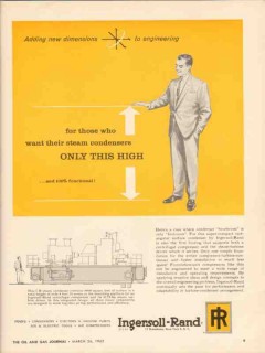 Ingersoll-Rand 1962 Vintage Ad Oil Steam Condensers Engineering High