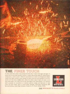 lukens steel company 1962 finer touch paul weller photo vintage ad