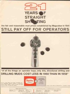 Magnet Cove Barium Corp 1962 Vintage Ad Oil Mud Straight Shooting 21 Magnet Cove Barium Corp 1962 Vintage Ad Oil Mud Straight Shooting 21