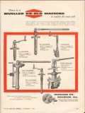 Mueller Company 1962 Vintage Ad Oil Field No-Blo Machine Job Safely