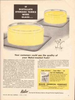 Nalco Chemical Company 1962 Vintage Ad Fuels Distillate Storage Tank Nalco Chemical Company 1962 Vintage Ad Fuels Distillate Storage Tank