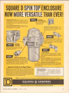 square d company 1962 spin top enclosure versatile electric vintage ad