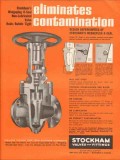 Stockham Valves Fittings Inc 1962 Vintage Ad Eliminates Contamination