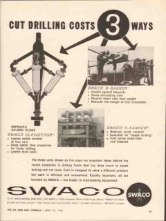 SWACO 1962 Vintage Ad Oil Gas Well Blowout Cut Drilling Costs Fluids SWACO 1962 Vintage Ad Oil Gas Well Blowout Cut Drilling Costs Fluids