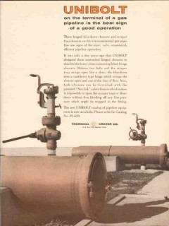 Thornhill-Craver Company 1962 Vintage Ad Gas Pipeline Terminal Unibolt