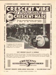 crescent insulated wire cable co 1936 crescent-made plant vintage ad