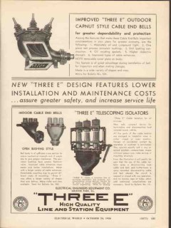 electrical engineers equipment co 1936 improved three e vintage ad