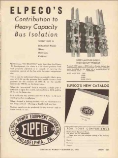 electric power equipment corp 1936 capacity bus isolation vintage ad