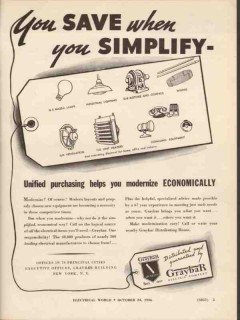 graybar electric company 1936 save simplify modernize vintage ad