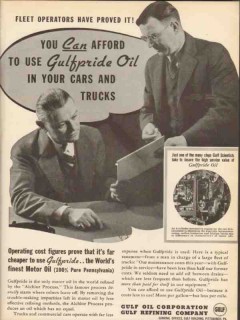 Gulf Oil Corp 1936 Vintage Ad Gulfpride Motor Fleet Cars Trucks Gulf Oil Corp 1936 Vintage Ad Gulfpride Motor Fleet Cars Trucks