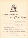 kelvinator corp 1936 cuts cost better living appliances vintage ad