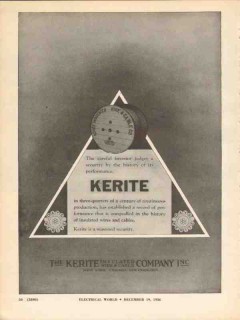kerite insulated wire cable co 1936 days careful investor vintage ad