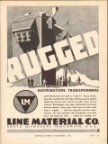 line material company 1936 rugged distribution transformers vintage ad line material company 1936 rugged distribution transformers vintage ad
