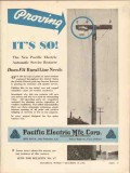 pacific electric mfg corp 1936 proving service restorer vintage ad pacific electric mfg corp 1936 proving service restorer vintage ad