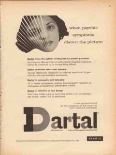 g d searle company 1959 dartal psychic symptoms medical vintage ad