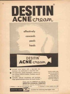 destin chemical company 1959 acne cream peels heals medical vintage ad destin chemical company 1959 acne cream peels heals medical vintage ad