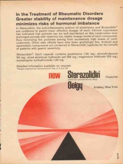 geigy 1959 sterazolidin rheumatic disorders medical vintage ad