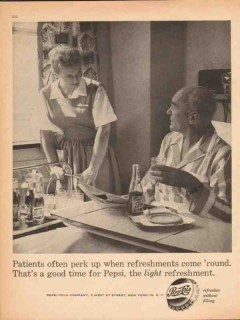 pepsi cola 1959 patients perk up light refreshment medical vintage ad