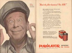 purolator products inc 1952 bert lahr filter business ask vintage ad purolator products inc 1952 bert lahr filter business ask vintage ad