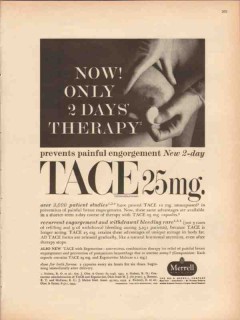 wm s merrell company 1959 tace prevents engorgement medical vintage ad wm s merrell company 1959 tace prevents engorgement medical vintage ad