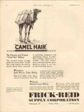 Frick-Reid Supply Company 1931 Vintage Ad Oil Field Camel Hair Belting Frick-Reid Supply Company 1931 Vintage Ad Oil Field Camel Hair Belting