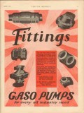 Gaso Pump Burner Mfg Company 1931 Vintage Ad Oil Industry Fittings Gaso Pump Burner Mfg Company 1931 Vintage Ad Oil Industry Fittings