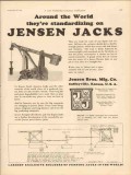 Jensen Bros Mfg Company 1931 Vintage Ad Oil Field Jacks Standardizing Jensen Bros Mfg Company 1931 Vintage Ad Oil Field Jacks Standardizing