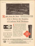 Jones Laughlin Steel Corp 1931 Vintage Ad Oil Uniform Wall Thickness