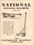 National Supply Companies 1931 Vintage Ad Oil Field Pulling Machine National Supply Companies 1931 Vintage Ad Oil Field Pulling Machine