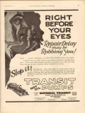 National Transit Pump Machine Company 1931 Vintage Ad Oil Before Eyes National Transit Pump Machine Company 1931 Vintage Ad Oil Before Eyes