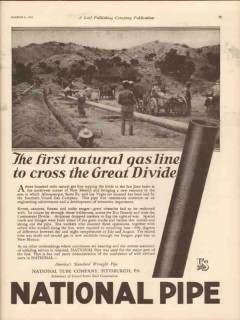 National Tube Company 1931 Vintage Ad Natural Gas Line Cross Divide National Tube Company 1931 Vintage Ad Natural Gas Line Cross Divide