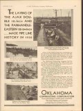 Oklahoma Contracting Corp 1931 Vintage Ad Pipe Ajax Panhandle-Eastern Oklahoma Contracting Corp 1931 Vintage Ad Pipe Ajax Panhandle-Eastern