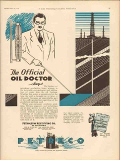 Petroleum Rectifying Company 1931 Vintage Ad Encroachment Infiltration Petroleum Rectifying Company 1931 Vintage Ad Encroachment Infiltration