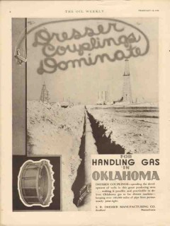 S R Dresser Mfg Company 1931 Vintage Ad Oil Handling Gas OK Coupling