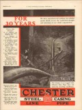 South Chester Tube Company 1931 Vintage Ad Oil Steel Casing 30 Years