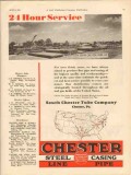 South Chester Tube Company 1931 Vintage Ad Oil Pipe 24 Hour Service