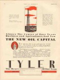 Tyler Texas 1931 Vintage Ad New Oil Capital Business Agriculture TX